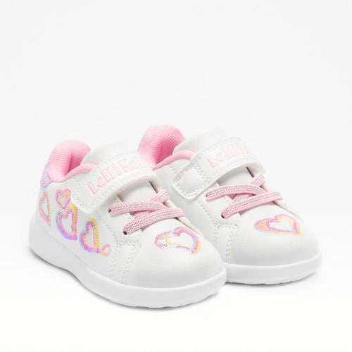 LELLI KELLY KIDS LKAA4009 MIA Baby White/Multi Velcro Sneaker
