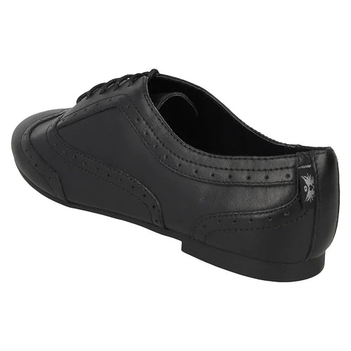 ANGRY ANGELS KIDS 7285_7 DANDY Black Leather Brogue Style Lace-Up