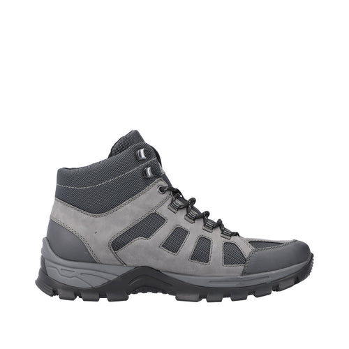 RIEKER MENS B6832-45 TORERE Grey/Black RiekerTex Hiking Style Boot