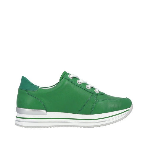 REMONTE WOMENS D1302-52 ALABAMA Apple Green Leather Sneaker