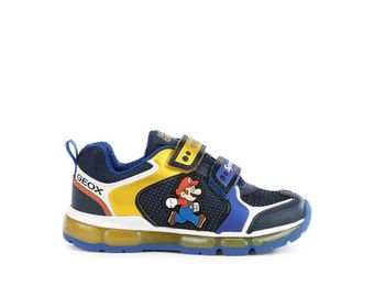 GEOX KIDS J1644A J ANDROID SUPER MARIO Velcro Trainer with Lights