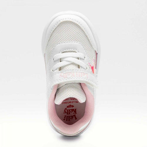LELLI KELLY CELESTIA White/Pink Baby Style Velcro Trainer