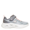 SKECHERS KIDS 303729LC LGMT SKECHERS SOLA GLOW Lt Grey/Pink Lights Trainer