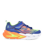 SKECHERS KIDS 400139L BLMT Flex-Glow Ultra Blue Multi Lights Trainer