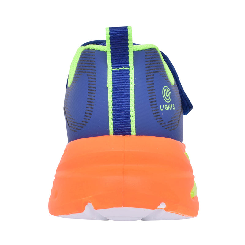 SKECHERS KIDS 400139L BLMT Flex-Glow Ultra Blue Multi Lights Trainer