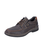 RIEKER MENS 05100-25 MICHIGAN Brown Leather Lace-Up Shoe with RiekerTEX