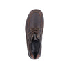 RIEKER MENS 05100-25 MICHIGAN Brown Leather Lace-Up Shoe with RiekerTEX