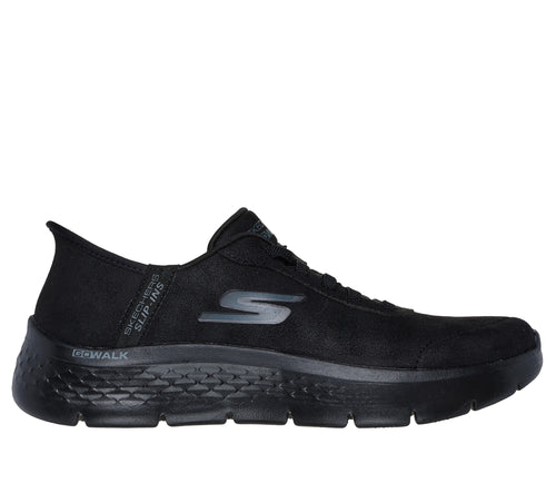 SKECHERS WOMENS 124837 BBK Go Walk Flex - Mali Hands Free Ladies Black Trainers