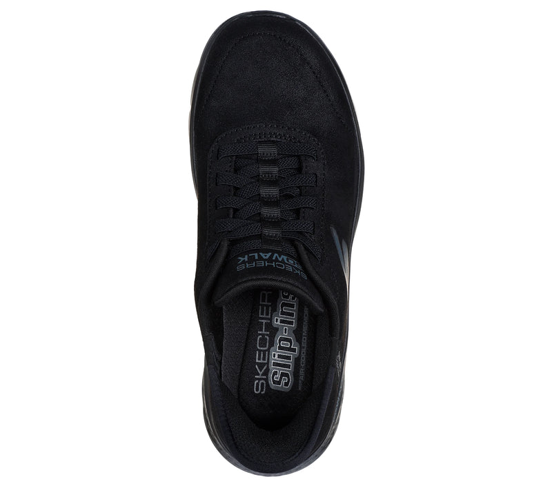 SKECHERS WOMENS 124837 BBK Go Walk Flex - Mali Hands Free Ladies Black Trainers