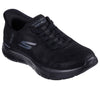 SKECHERS WOMENS 124837 BBK Go Walk Flex - Mali Hands Free Ladies Black Trainers