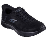 SKECHERS WOMENS 124837 BBK Go Walk Flex - Mali Hands Free Ladies Black Trainers