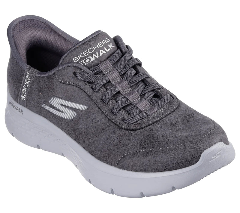 SKECHERS WOMENS 124837 Go Walk Flex Mali Hands Free Ladies Charcoal instepfashion