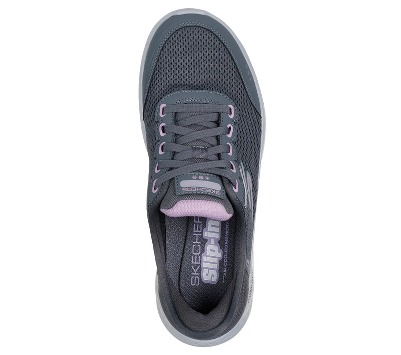 SKECHERS WOMENS 124846 CCLV Go Walk Flex CLEAR CREEK 'Slip-In' Trainers WP