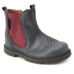 STARTRITE KIDS 1272-9 DIGBY Navy Leather Chelsea Style Boot