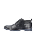 RIEKER MENS 13031-00 BURUNDI Black Leather Lace-up Chukka Boot