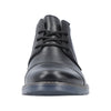 RIEKER MENS 13031-00 BURUNDI Black Leather Lace-up Chukka Boot