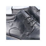 RIEKER MENS 13031-00 BURUNDI Black Leather Lace-up Chukka Boot