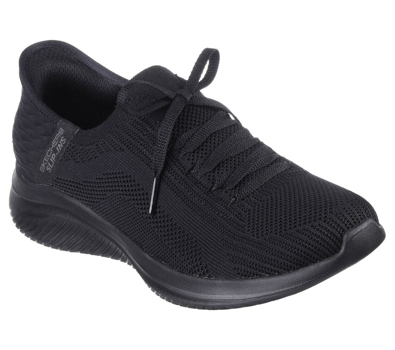 SKECHERS WOMENS 149710 BBK BRILLIANT PATH Handsfree Slip Ins BLACK Slip-On