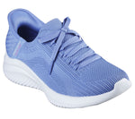 SKECHERS WOMENS 149710 PERI Brilliant Path Blue Slip-In Trainer