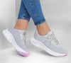 SKECHERS WOMENS 149722 GYMT Lgt. Grey/Multi ARCH FIT - Infinity Cool Lace-up Trainer