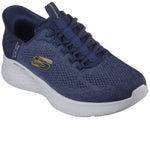 SKECHERS MENS 232466 NVYL Skechlite-Pro PRIMEBASE  Navy Lace-Up Slip Ins