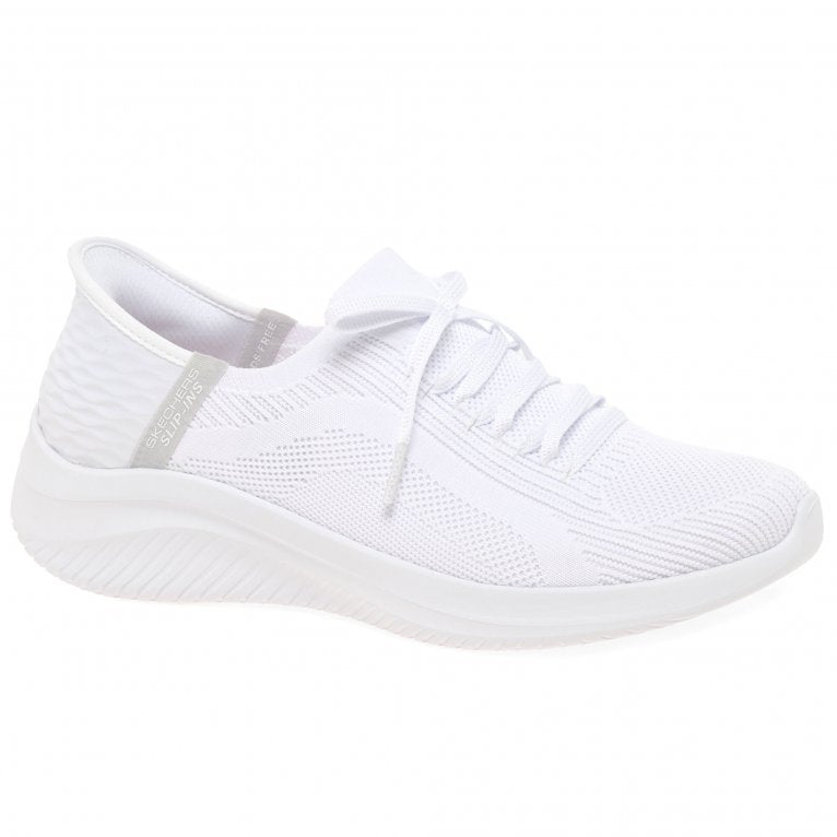 SKECHERS WOMENS 149710  BRILLIANT PATH Handsfree 'Slip Ins' White