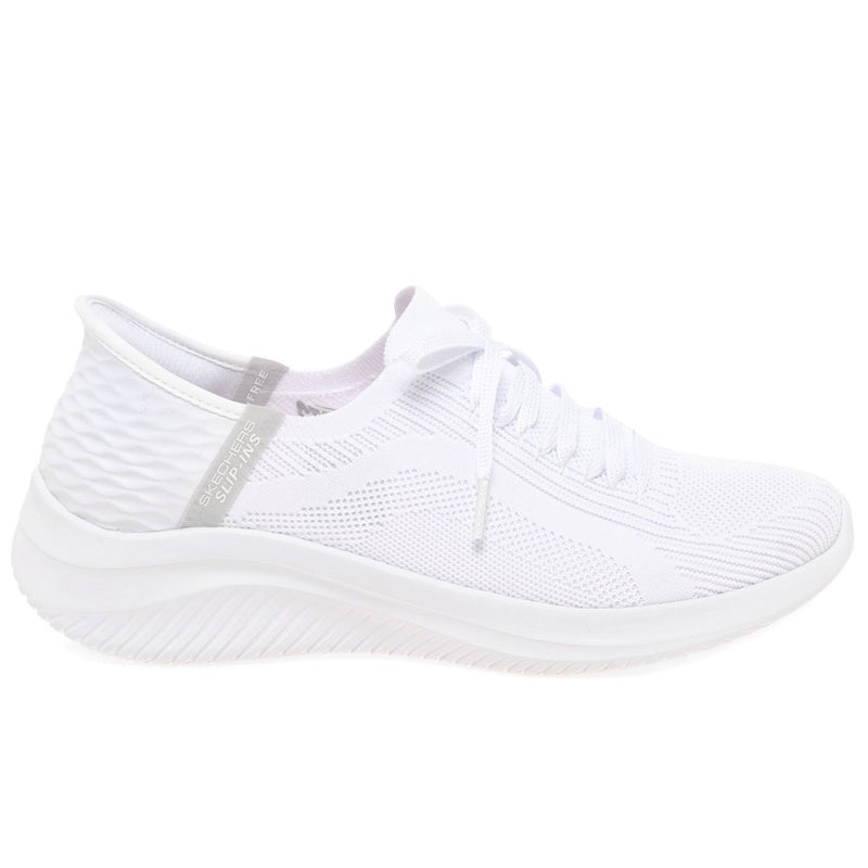 SKECHERS WOMENS 149710  BRILLIANT PATH Handsfree 'Slip Ins' White