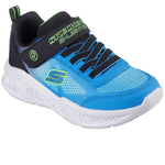 SKECHERS KIDS 401495L BKBL Meteor - Lights Krendox Blue/Black  Trainer