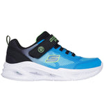 SKECHERS KIDS 401495L BKBL Meteor - Lights Krendox Blue/Black  Trainer