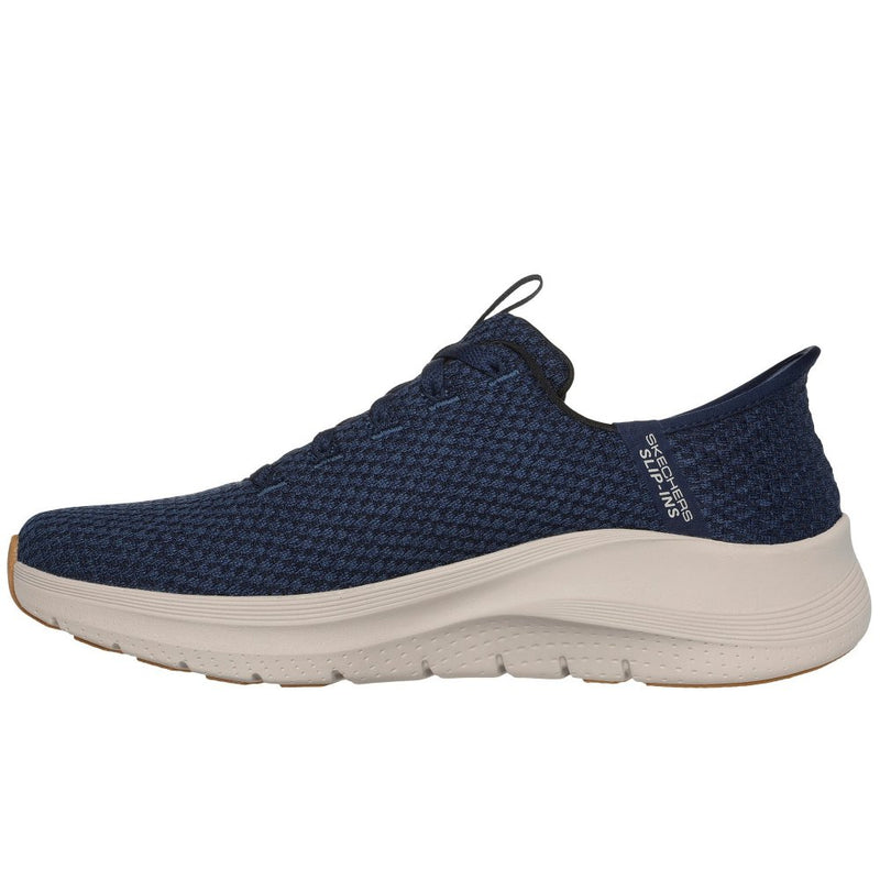SKECHERS MENS 232462 NVY Archfit Look Ahead Navy SLIP IN Trainers