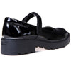 GEOX KIDS J6420P J CASEY Black Patent Dolly Shoe
