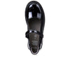 GEOX KIDS J6420P J CASEY Black Patent Dolly Shoe