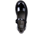 GEOX KIDS J6420P J CASEY Black Patent Dolly Shoe