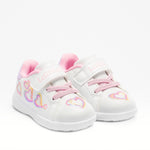 LELLI KELLY KIDS LKAA4009 MIA Baby White/Multi Riptape Sneaker