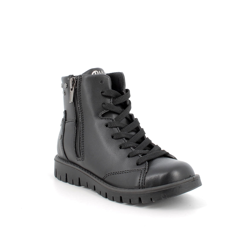 PRIMIGI KIDS 4874900 Girls Black Nappa leather Lace-Up Ankle Boot