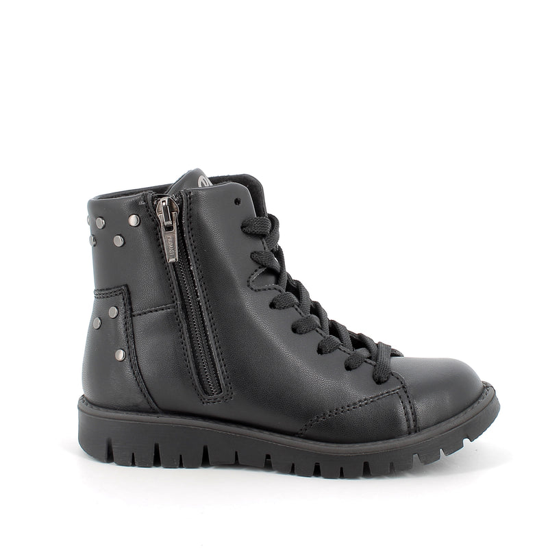 PRIMIGI KIDS 4874900 Girls Black Nappa leather Lace-Up Ankle Boot
