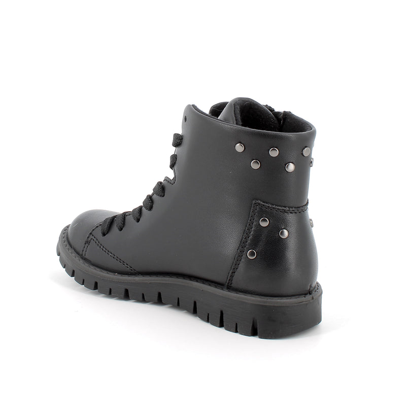 PRIMIGI KIDS 4874900 Girls Black Nappa leather Lace-Up Ankle Boot