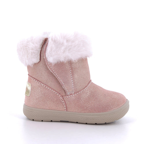 PRIMIGI KIDS 6850755 Girls Pink Shimmer Fabric Ankle Boot