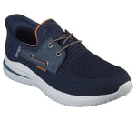 SKECHERS MENS 210606 NVY DELSON 3.0 ROTH Navy Slip-In Trainer