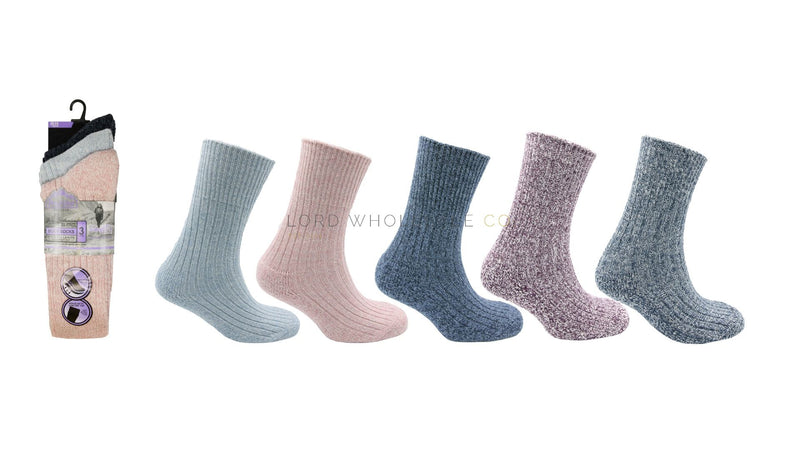 WOMENS SOCKS  Pro Hike Ladies  Wool Blend Boot Socks, 3 pair pack