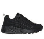 SKECHERS KIDS 310387L - UNO LITE - EASY ZIP All Black Trainer