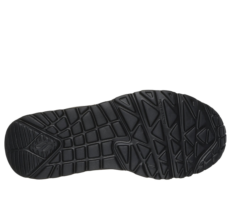 SKECHERS KIDS 310387L - UNO LITE - EASY ZIP All Black Trainer
