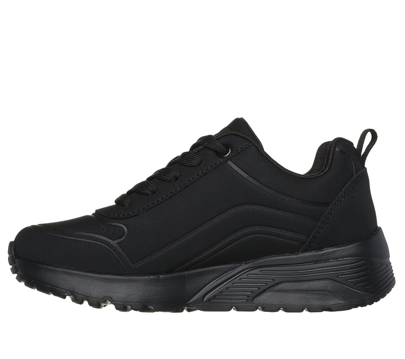 SKECHERS KIDS 310387L - UNO LITE - EASY ZIP All Black Trainer