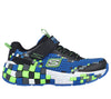 SKECHERS KIDS 402182L MEGA CRAFT BBLM Boy's Black/Lime Velcro Trainer