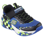 SKECHERS KIDS 402182L MEGA CRAFT BBLM Boy's Black/Lime Velcro Trainer