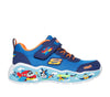 SKECHERS KIDS 407312N BLNV  -  PLAY SCENE Blue/Navy Aeroplane Themed Trainer