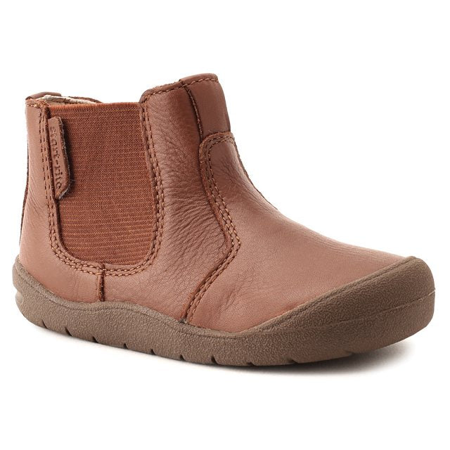 STARTRITE KIDS 0750-0 Tan Leather First Chelsea Boot  (G)