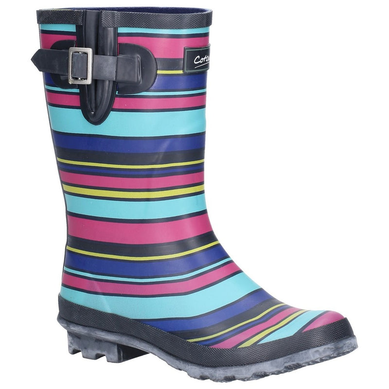 COTSWOLD WOMENS PAXFORD Multi Coloured Stripe Mid Wellington