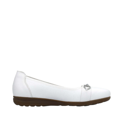 RIEKER WOMENS L9360-80 GURGAON White Leather Pump