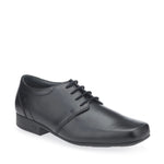 STARTRITE KIDS 8241-7 RHINO THEO Boys Black Leather Lace-Up Shoe G Fit